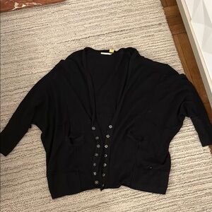 Free People Slouchy Black Cardigan size small
